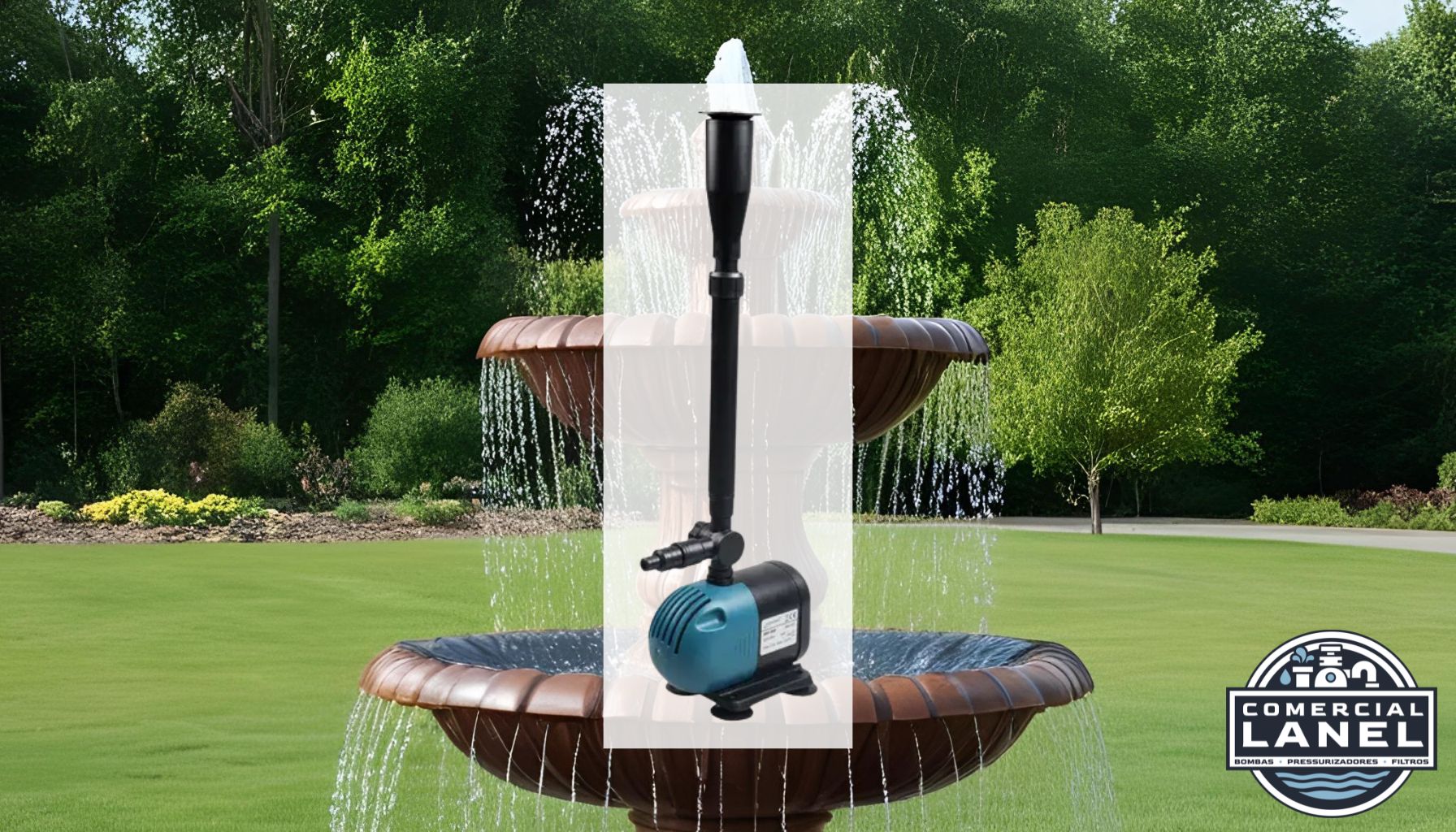 Bomba Submersa Claw Eficiência e Beleza para Fontes e Chafarizes