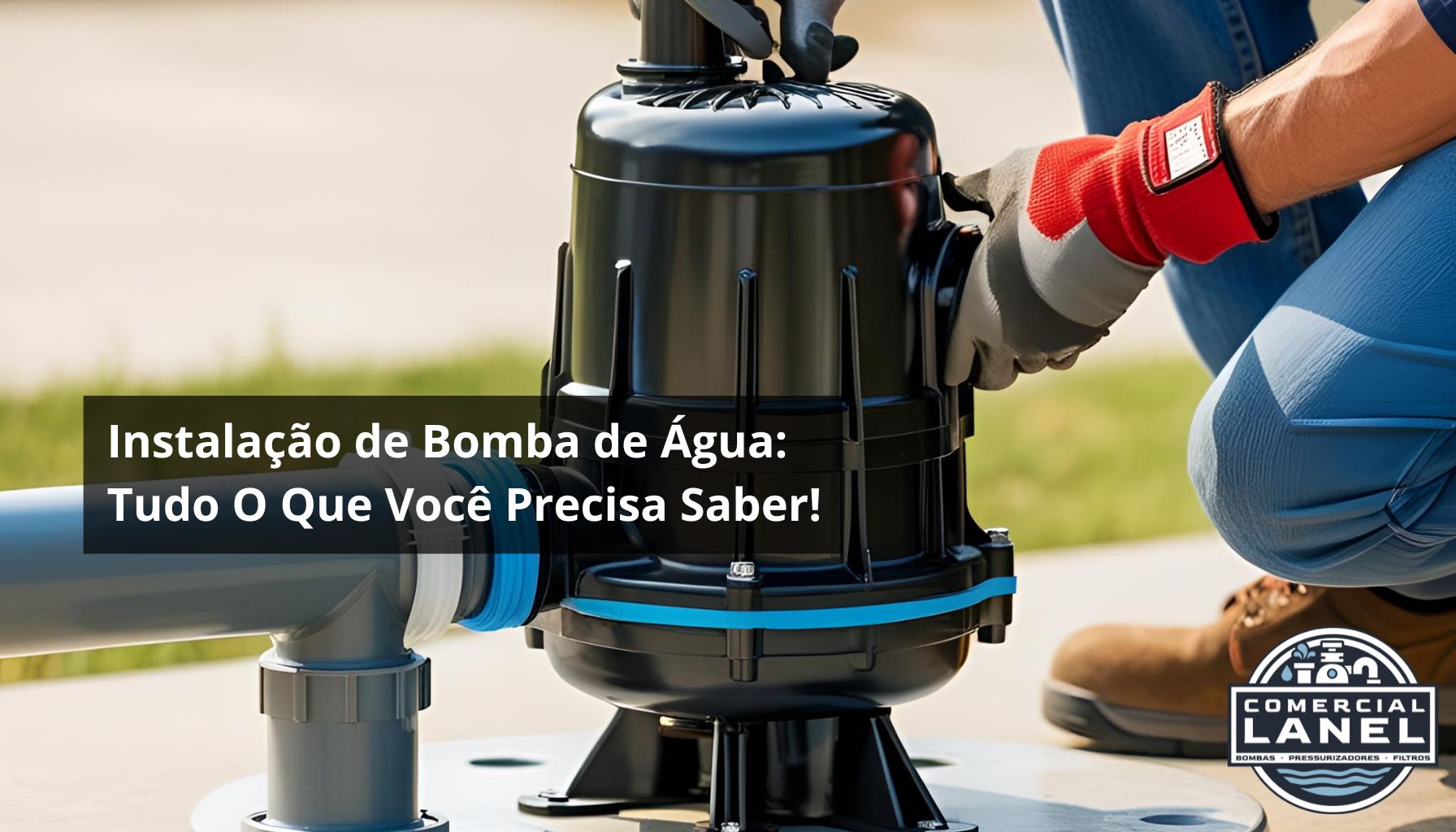 Instalação de bomba de água