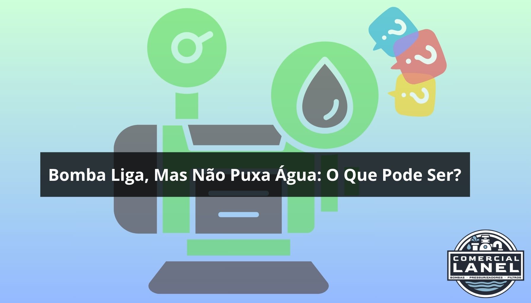 bomba liga mas não puxa água