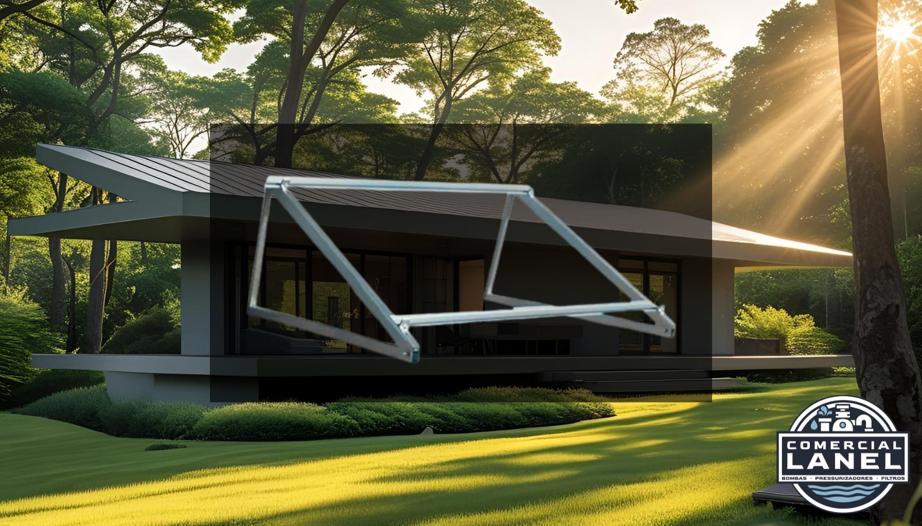 Suporte Triangular Thebe para Piso: Estabilidade e Praticidade para Seu Painel Solar