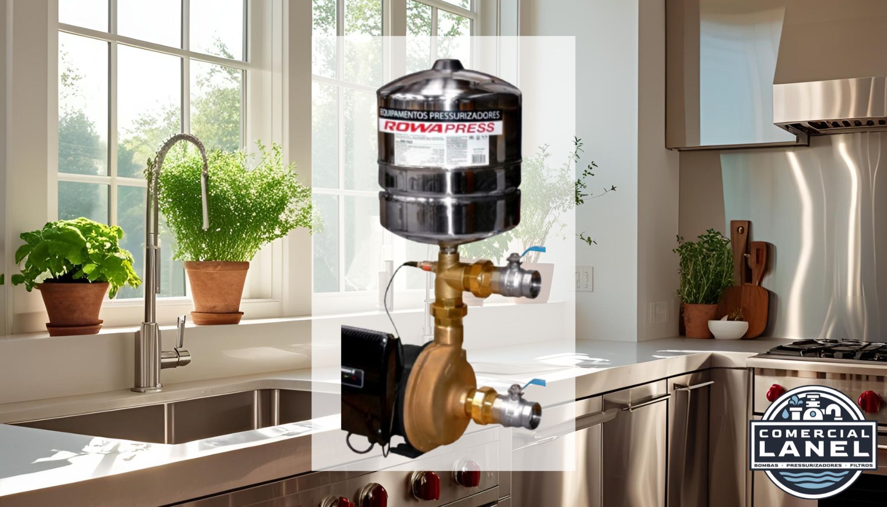 Pressurizador Pressostato Rowa MAX PRESS 200 Trifásico Transforme o Conforto da Sua Casa