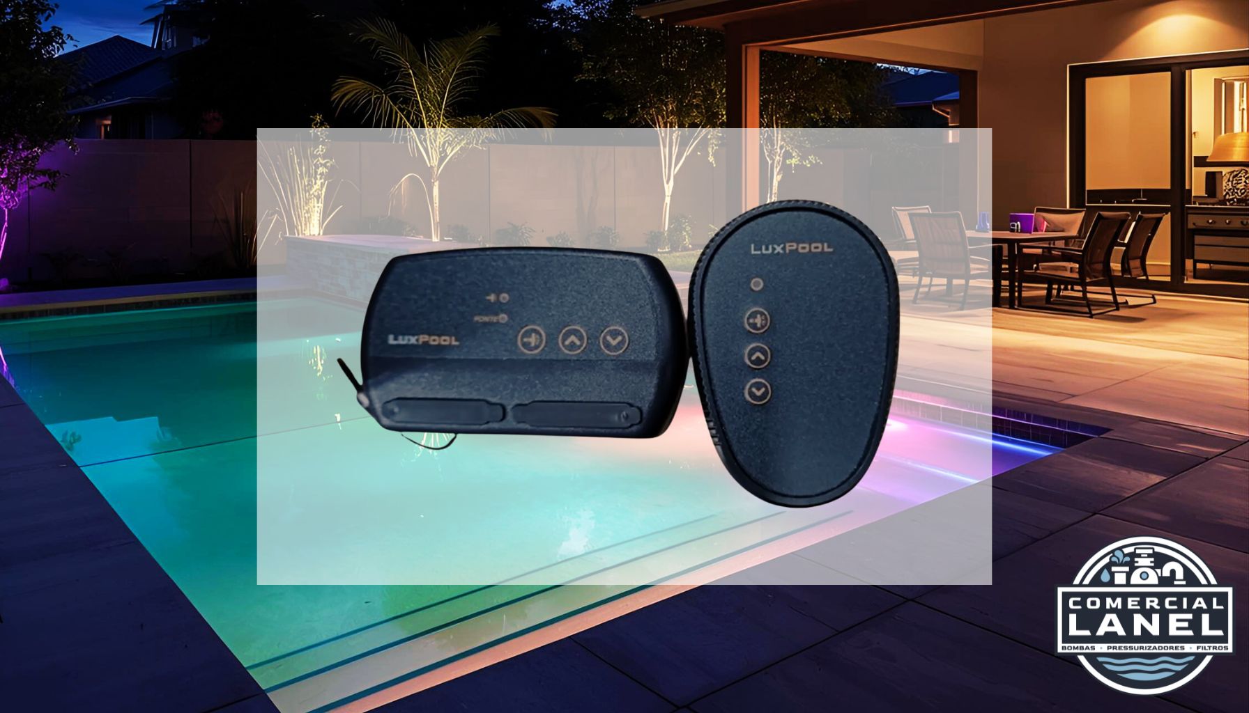 Central de Comando RGB 90W: Controle Fácil e Seguro para Sua Piscina