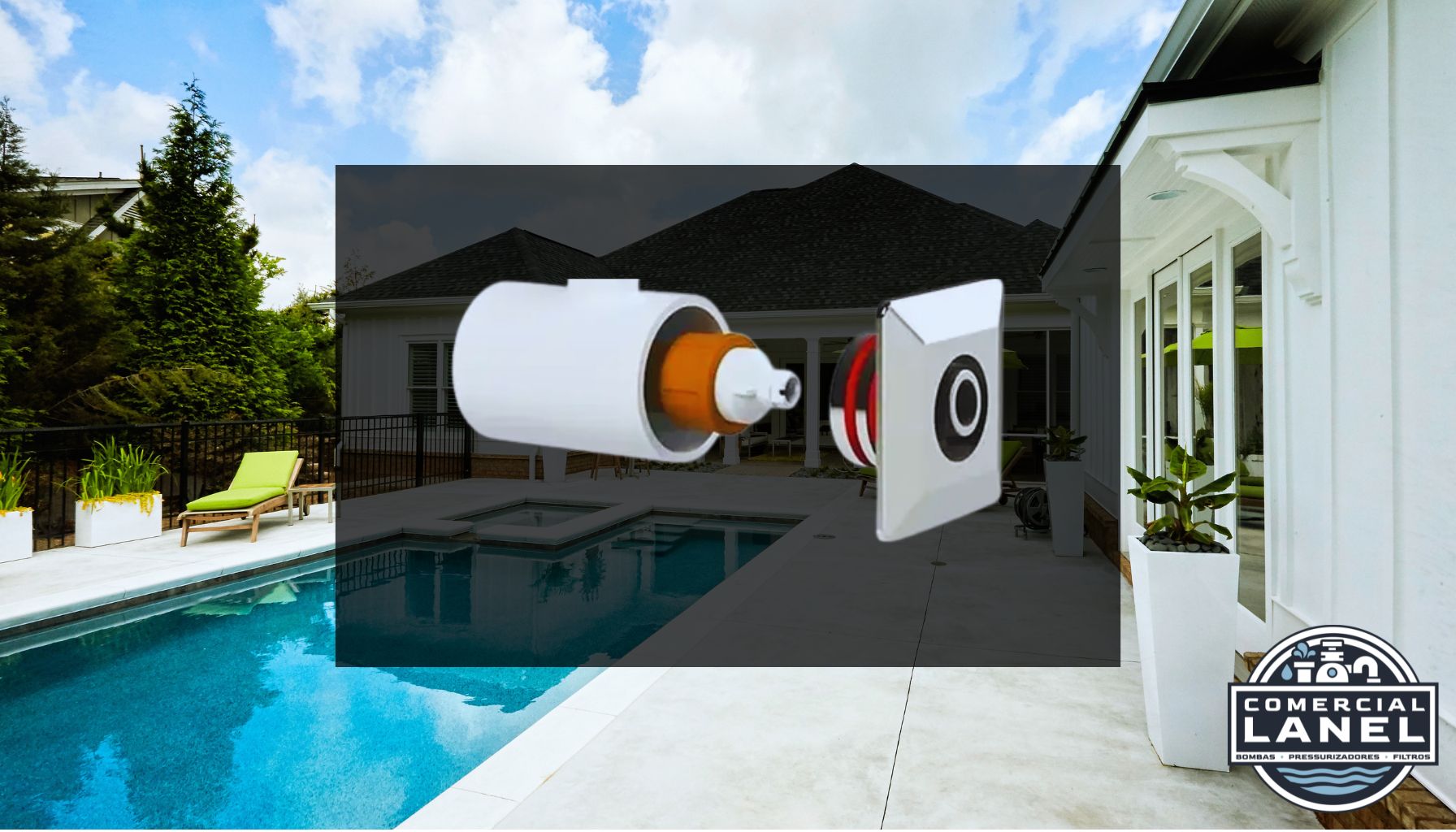 Dispositivo Hidromassagem Tholz Luxpool Quadrado Premium Inox