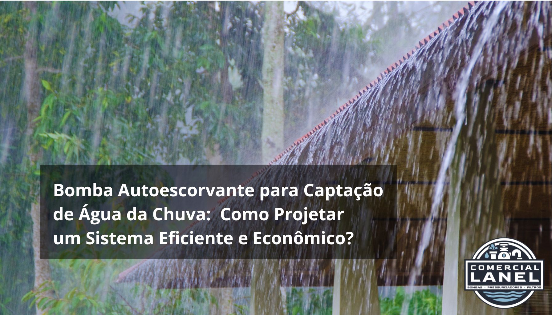 Bomba Autoescorvante para Captação de Água da Chuva